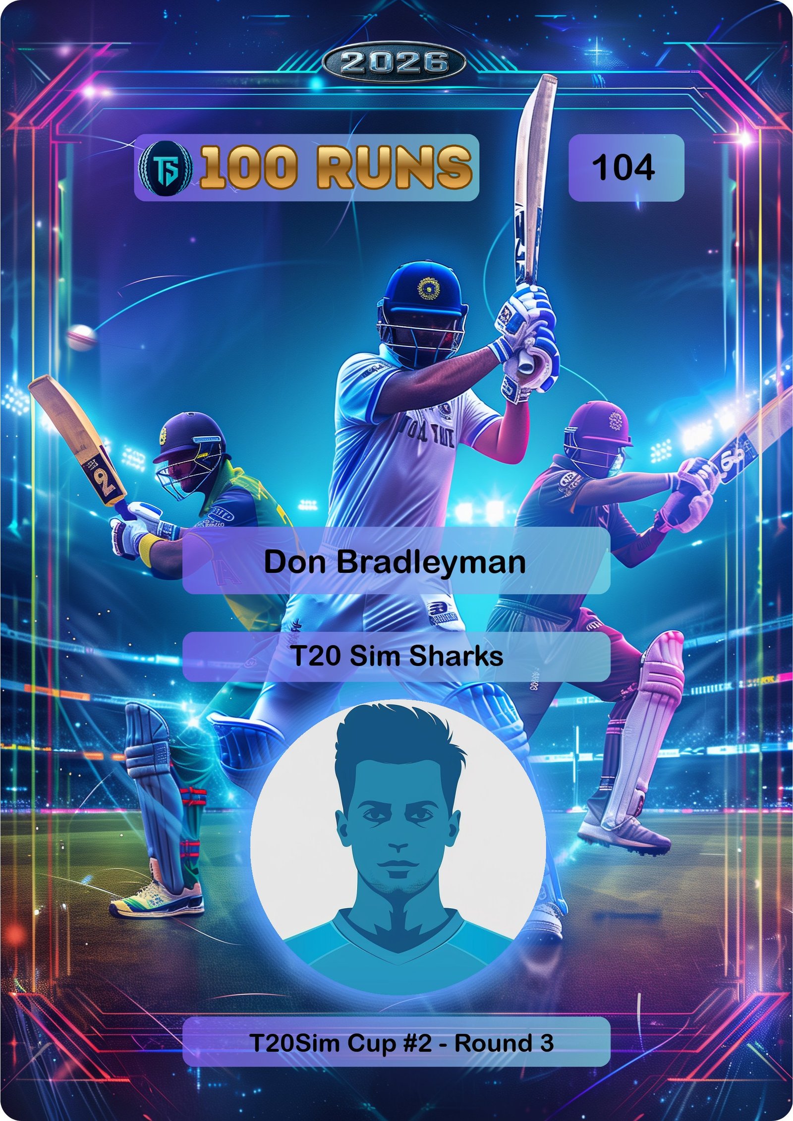 100 Runs Demo Card