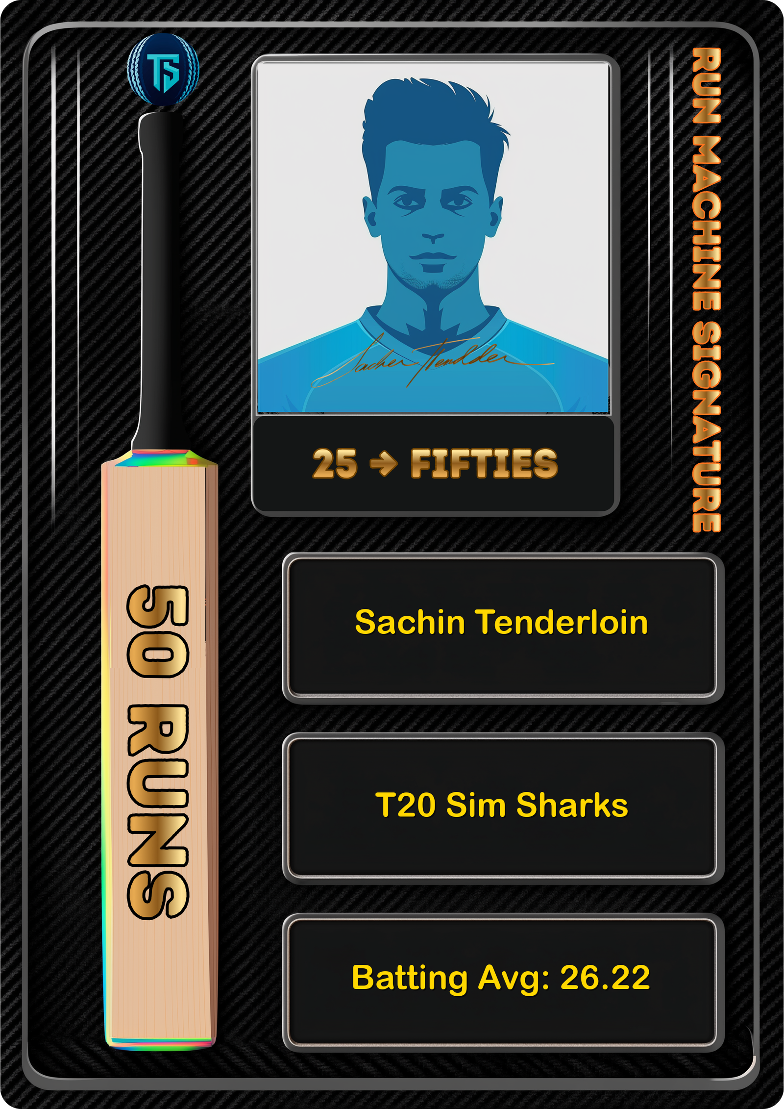 Run Machine Signature Demo Card